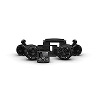 Rockford Fosgate RZR14-STG2 Audio Kit: PMX-1 Receiver & M0 Series Front & Rear Speaker Kit for Select Polaris RZR Models (2014-2021)