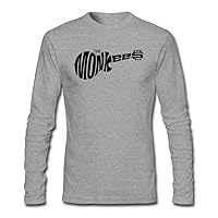 Men's The Monkees Band Long Sleeve T-shirt Grey M