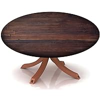 Chocolate Pattern Round Table Cover,Elastic Edge,Suitable for Catering and Kitchen Can Wipe Dining Round Table coverr，Dark Brown,for 36