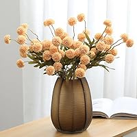 Beautiful 5 Heads White Pink Artificial Dandelion Flower for Home Decoration Wedding Bridal Accessories Simulation Flower Wall,Yellow