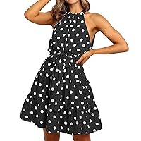 Summer Women's Sexy Polka Dot Print Dress, Europe and America