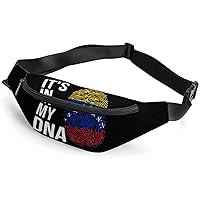 It's in My DNA Venezuela Flag Waist Fanny Packs for Men Women Sports Belt Bag Crossbody Print Design