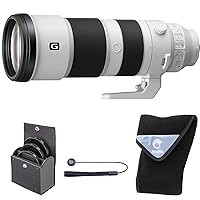 Sony FE 200-600mm f/5.6-6.3 G OSS Lens, Black, Bundle with 95mm Digital Essentials Filter Kit and 19x19 Lens Wrap
