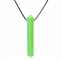 ARK's Krypto-Bite XT Chewable Gem Necklace Chew Jewelry (Extra Tough, Green)