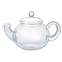 Hario Leaf Glass Jumping Tea Pot, 500ml, Clear - New Model