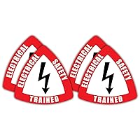 Electrical Safety Trained Hard Hat Sticker/Helmet Decal Label Lunch Tool Box