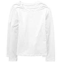 The Children's Place girls Long Sleeve Basic Layering T shirt 2 Pack