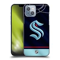 Head Case Designs Officially Licensed NHL Jersey Seattle Kraken Hard Back Case Compatible with Apple iPhone 14