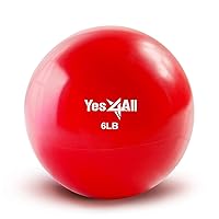 Yes4All Toning Ball, Medicine Balls for Exercise, Soft Medicine Ball for Pilates, Yoga and Fitness, Perfect for Balance, Flexibility, 2-10lbs
