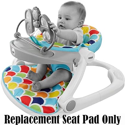 Replacement Pad for Fisher-Price Sit-Me-Up Baby Set - DRH80 ~ Happy Hills Print ~ Replacement Seat Pad