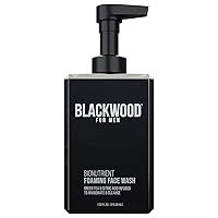 Blackwood For Men BioNutrient Foaming Face Wash - Gentle Daily Acne Facial Cleanser For Dry to Sensitive Skin - Deep Cleanse for Exfoliation - Paraben Free, Sulfate Free, & Cruelty Free (7.32 oz)