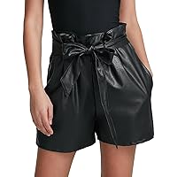 commando Faux Leather Paperbag Shorts SLG453
