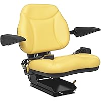 A & I Products Big Boy Suspension Tractor Seat - Yellow, Model Number BBS108YL