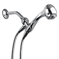 Niagara Conservation N2935CH Earth Spa 3-Spray with 2 GPM 2.7-in. Wall Mount Handheld Shower Head in Chrome, 1-Pack | Bathroom Shower Head Sprayer with Pressure Compensation Technology