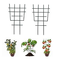 2 PCS Trellis for Potted Plants, Mini Garden Climbing Plants DIY Frame Cage Cucumber Stands Support Flower Plant Stakes (9JUS3CY3814743HD14Y1I6)