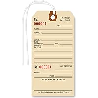 SmartSign Pack of 1000 Repair Tags with Attached String | 2.625