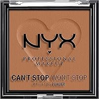 NYX PROFESSIONAL MAKEUP Can't Stop Won't Stop Mattifying Pressed Powder - Mocha NYX PROFESSIONAL MAKEUP Can't Stop Won't Stop Mattifying Pressed Powder - Mocha