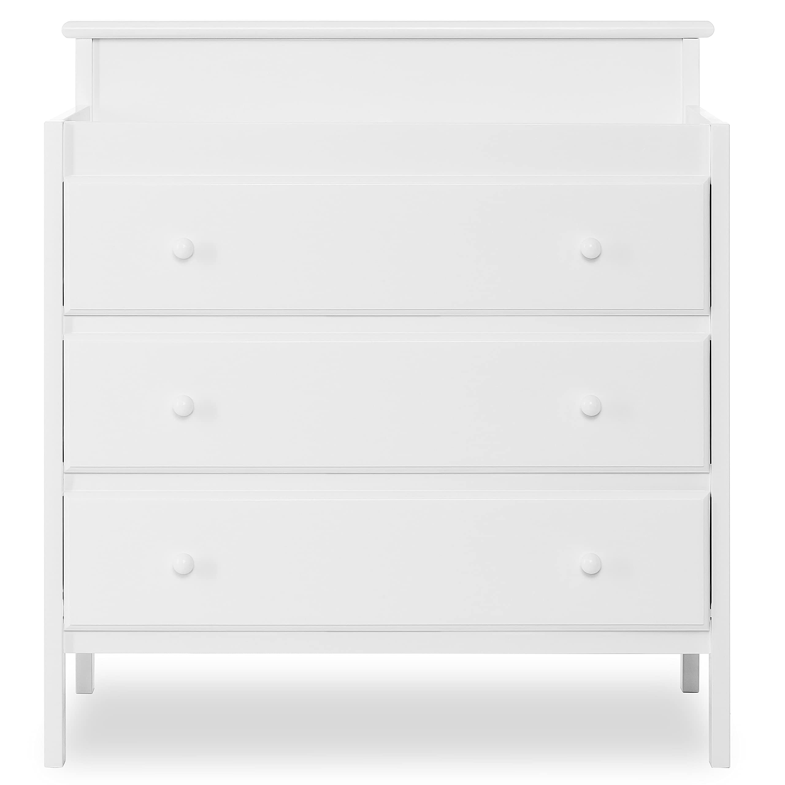 Dream On Me Mason Modern Changing Table with Free Changing Pad in White, Three Spacious Drawers, Made of New Zealand Pinewood, Includes 1