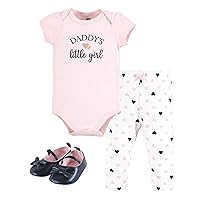 Baby Cotton Bodysuit, Pant and Shoe Set