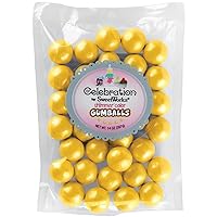 Sweetworks Gumballs Stand-Up Bag Shimmer, 14 oz, Yellow