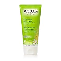 Weleda Refreshing Citrus Body Wash, 6.8 Fluid Ounce, Gentle Plant Rich Cleanser with Lemon Peel and Sesame Seed Oils