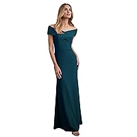 Women's Off The Shoulder Mermaid Evening Dresses Formal Party Gowns for Women