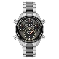 SEIKO Men's Black and Brown Dial Two-Tone Stainless Steel Band Prospex Speedtimer Limited Edition Chronograph Solar Quartz Watch