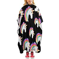 Unicorn Hair Cutting Cape for Kids Professional Barber Cape Waterproof Haircut Apron Hairdressing Accessories