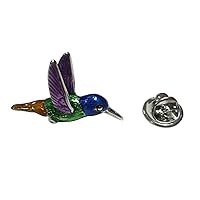 Colorful Hummingbird Lapel Pin