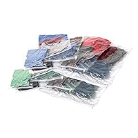 Samsonite Compression Packing Bags, Plastic, Clear, 12-Piece Kit (2-Pouch/4-Carry-On/4-Large/2-X-Large