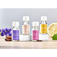 Elle Décor Essential Oils Set, Therapeutic Grade Scents for Home Diffuser, Aromatherapy, or Relaxation, Pack of 8, 10ml Bottles: Cinnamon Strudel, Orchard Spice, Citrus Splash, Autumn Rain (2 of Each)