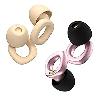 Soft Ear Plugs for Noise Reduction, Reusable Earplugs for Sleeping, Concerts, Motorcycles, Airplanes & Noise Sensitivity, 28dB Noise Cancelling, 8 Silicone Ear Tips in XS/S/M/L