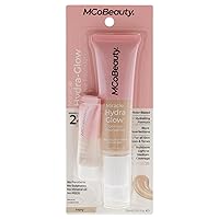 MCoBeauty Miracle Hydra Glow Oil-Free Foundation - Corrects Skin Tone And Blurs Imperfections - Lightweight, Buildable Coverage - Hydrates And Nourishes - Luminous Complexion - Ivory - 1 Oz