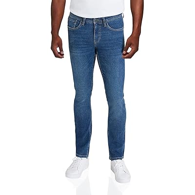 IZOD Men's Denim Jeans - Ultrasoft Stretch Denim Straight Fit Jeans for Men