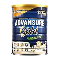 2 X Advansure Gold 850g Complete Nutrition Plant Based Milk Powder Vanilla Flavour