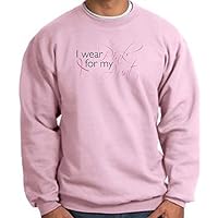 Breast Cancer Awareness Sweatshirt Ribbon I Wear Pink for My Aunt Adult Pullover Pink