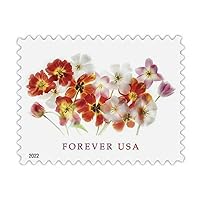 Tulips (Sheet of 20) Postage Forever Stamps Beauty Flowers Garden Love 2022 Scott #5681