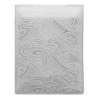 Atcdfuw Dies Stencil,Sea Embossing Folder 3D Uneven Embossing Template for DIY Scrapbooking Paper Craftings Party Cards Making Supplies