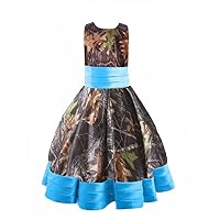 Puffy Camo Banquet Dance Pageant Dresses Flower Girl Dresses for Mini Bridesmaid