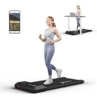 2024 Newest Smart Walking Pad Treadmill, Under Desk Treadmill for Home Office, Quiet Portable Walking Treadmill with 2.5 HP, 300 lbs Capacity