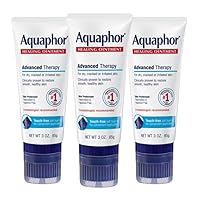 Healing Ointment Advanced Therapy Skin Protectant with Touch-Free Applicator, 3 Oz Tube, Pack of 3
