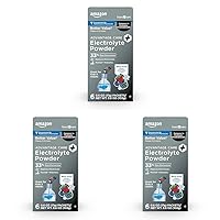 Amazon Basic Care Advantage Care Electrolyte Powder Packets for Rehydration, Berry Frost, 6 Count (Pack of 3)