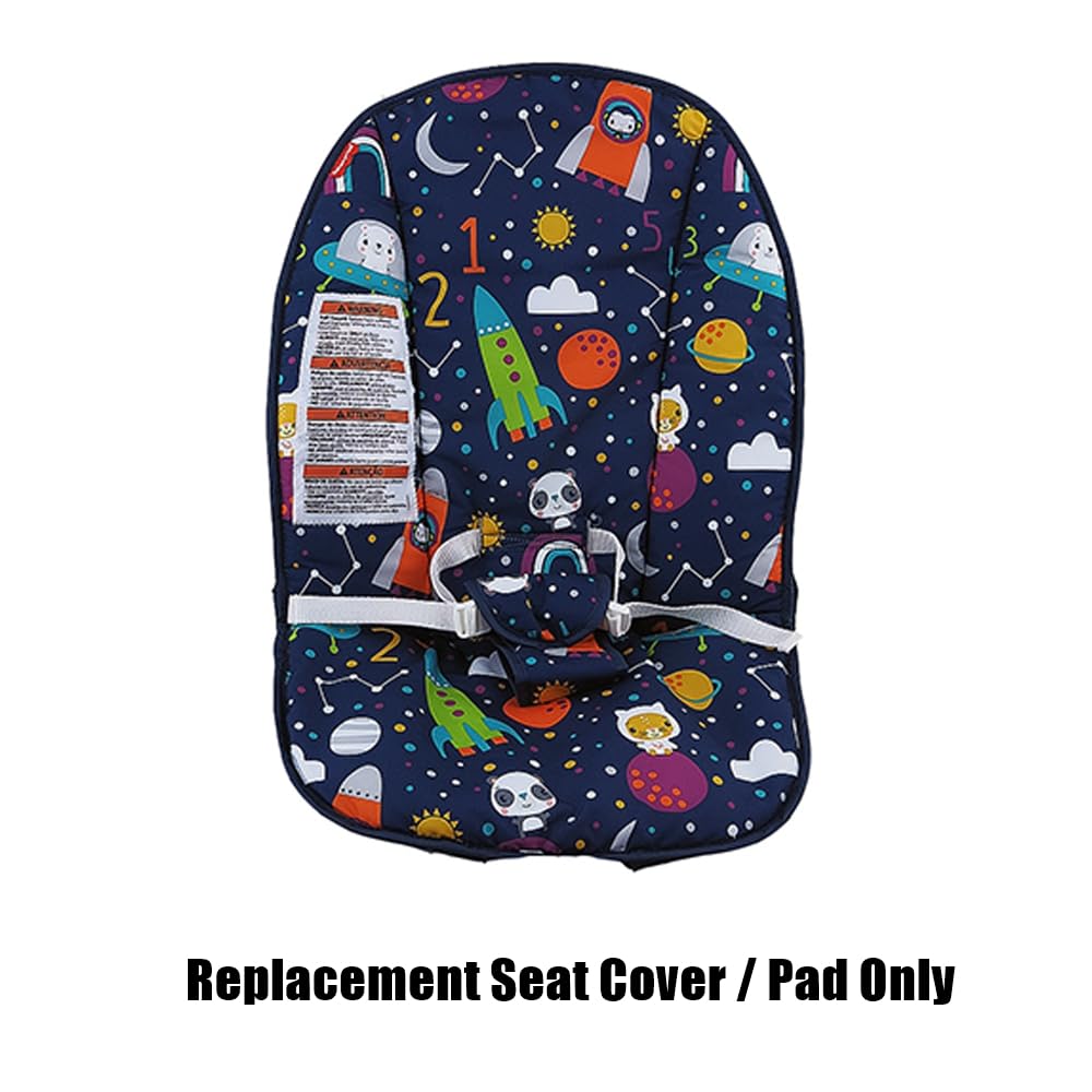 Replacement Part for Fisher-Price Baby Bouncer - GPN10 ~ Replacement Seat Cover/Pad ~ Fun Space Ship Print