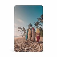 Surfboard Palm Tree USB Flash Drive Personalized Credit Bank Card Memory Stick Storage Drive 64G