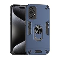 Compatible with Samsung Galaxy A53 5G Phone Case with Kickstand & Shockproof Military Grade Drop Proof Protection Rugged Protective Cover PC Matte Textured Sturdy Bumper Cases (Color : Blue)