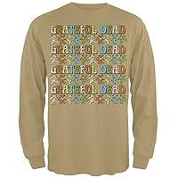 Grateful Dead - Bears Repeat Long Sleeve T-Shirt - Small Tan