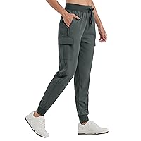 Willit Women's Cargo Hiking Pants Lightweight Athletic Outdoor Travel Joggers Quick Dry Workout Pants Water Resistant