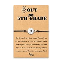 2024 8th Grade/High School/College/5th Grade Graduation Gifts inspirational Compass Bracelet Graduation Gifts for Her Him Girls Bo ys