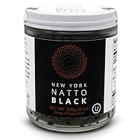 New York Natto Black - Japanese Probiotic Superfood made fresh in NYC - Non-GMO - 4 jars, 8 ounces (220 grams) per jar