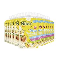 Nido Baby Food Pouches, Toddler, Yogurt, Peach Puree and Milk, 3.5 Oz (Pack of 12)